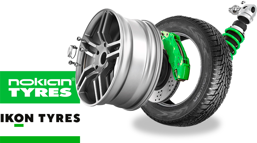 Бесплатный шиномонтаж при покупке комплекта шин <br> Ikon Tyres или Nokian Tyres