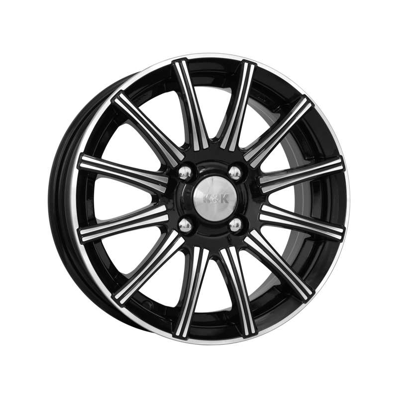 R15x6.0 4/100/60.1/50 КиК Сиеста KC474 алмаз черный
