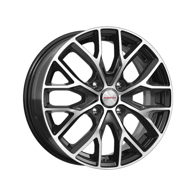 R16x6.0 4/100/60.1/50 КиК Лилиом KC891 алмаз черный 