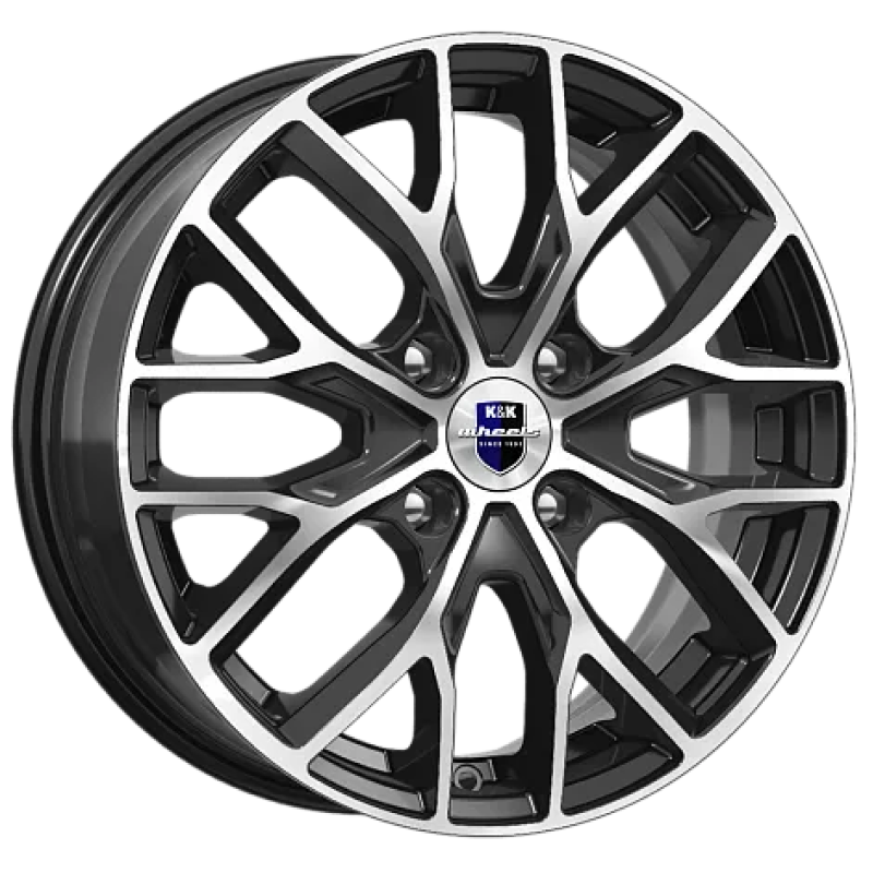 R16x6.0 4/100/60.1/37 КиК Лилиом-оригинал Алмаз черный