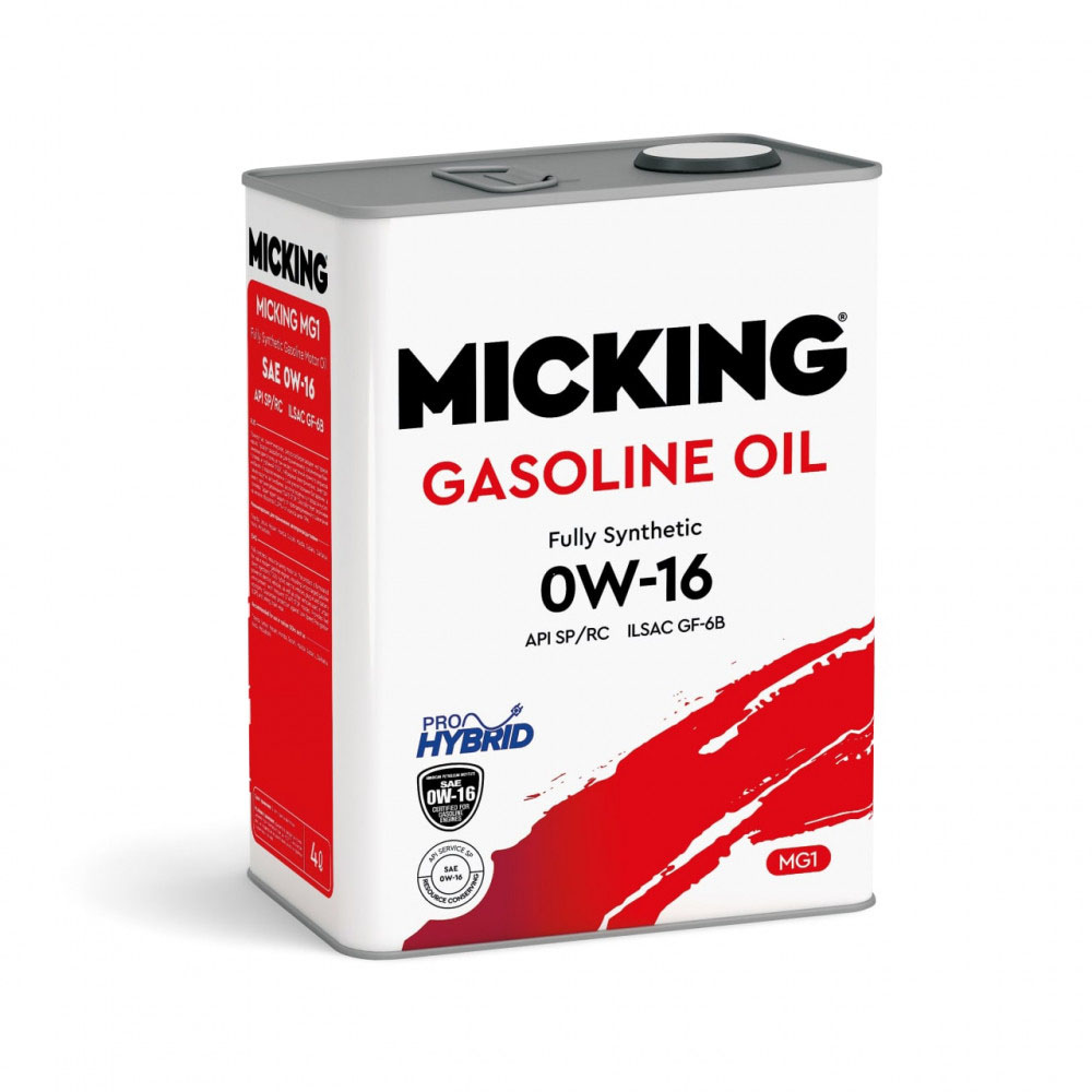 MICKING Масло моторное Gasoline Oil MG1 0W16 4л