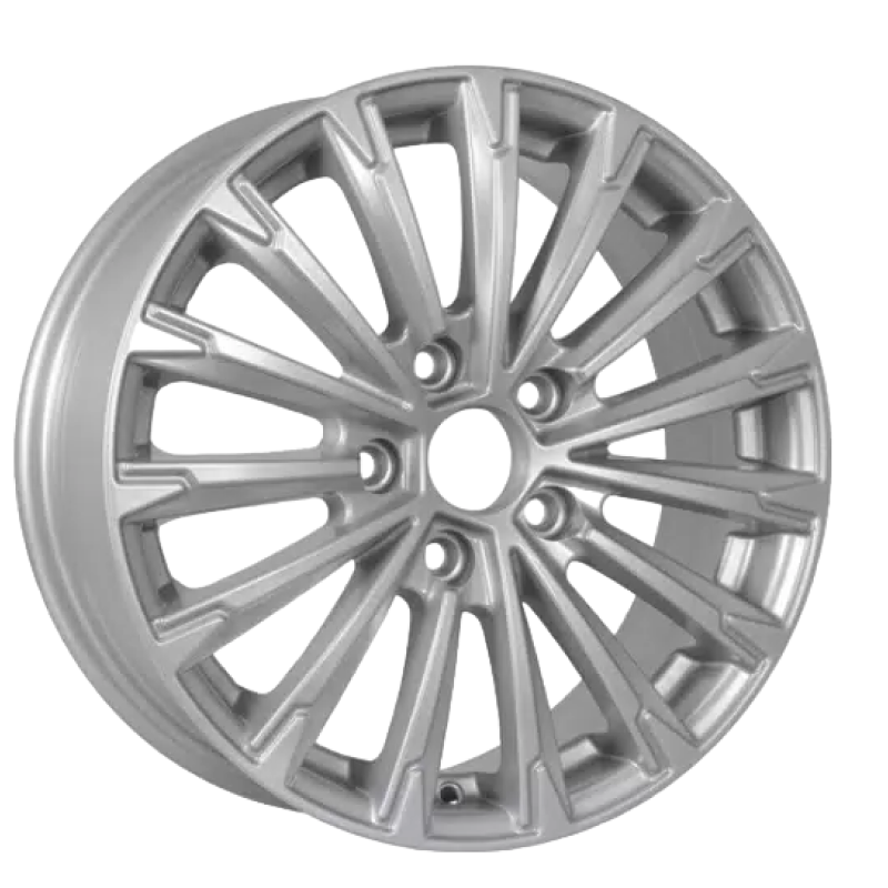 R16x6.5 5/114.3/66.1/50 KDW KD1610 Light Silver Painted